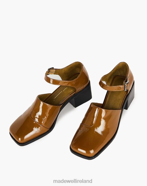 Footwear Taupe 6266T1635 Madewell Intentionally Blank Patent Leather Marty Heels Women
