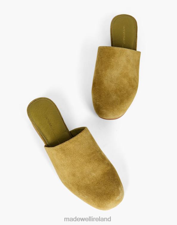 Footwear Mustard 6266T1637 Madewell Intentionally Blank Suede Touch Mules Women