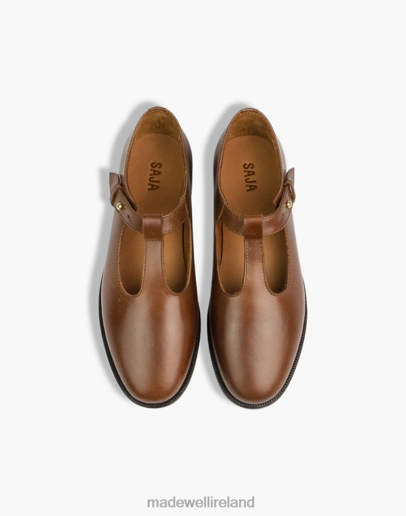 Footwear Walnut 6266T2201 Madewell SAJA T-bar Loafers Women