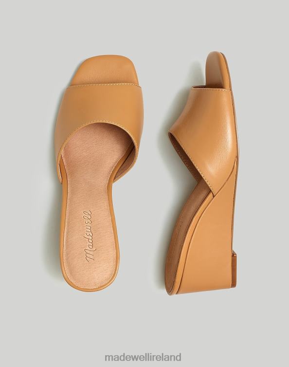 Footwear Amber Brown 6266T2587 Madewell The Pearl Wedge Mule Women