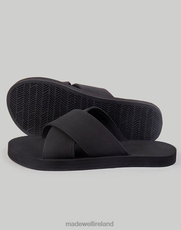 Footwear Black 6266T1614 Madewell Indosole Cross Slide Sandals Women