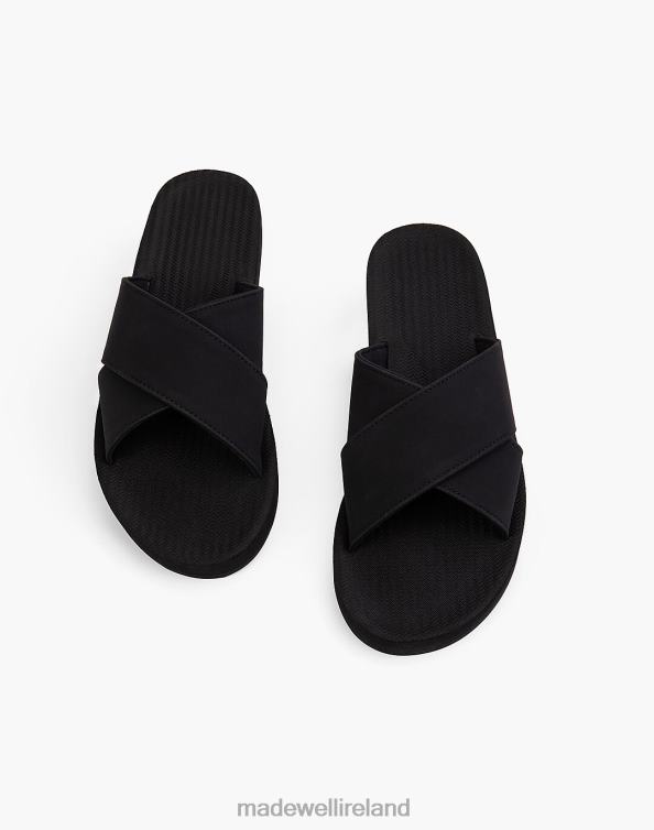 Footwear Black 6266T1614 Madewell Indosole Cross Slide Sandals Women
