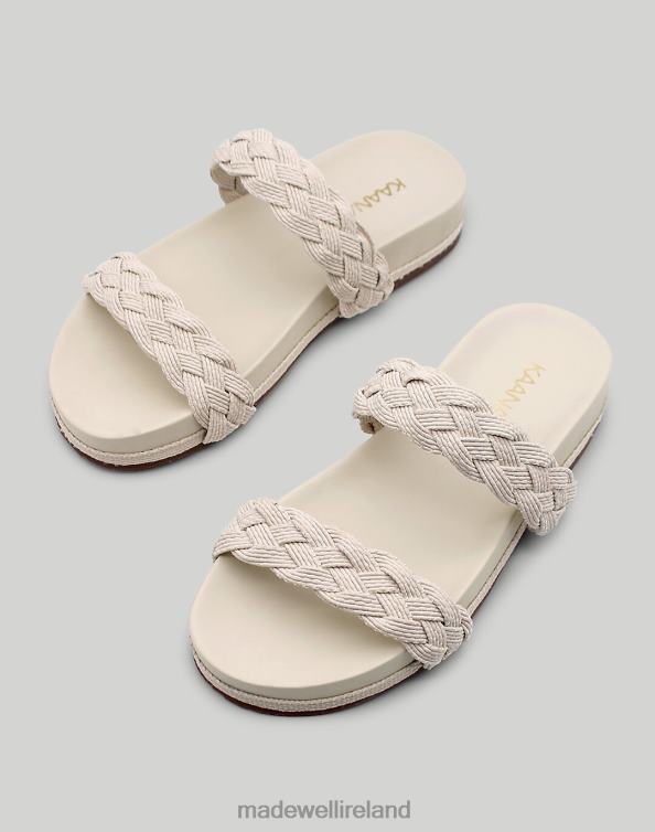 Footwear Black 6266T1720 Madewell KAANAS Montezuma Braided Pool Slide Women