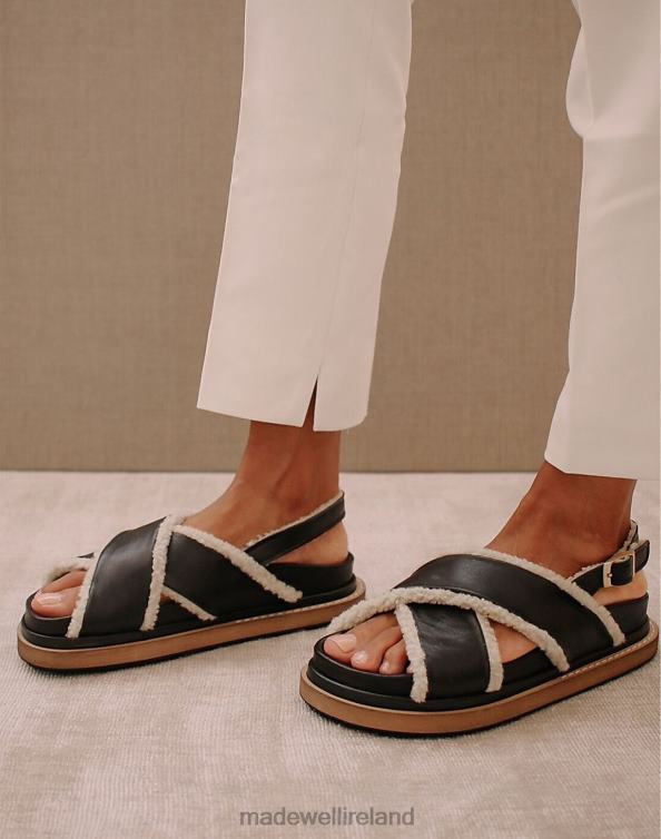 Footwear Black 6266T2733 Madewell ALOHAS Leather Marshmallow Sandals Women