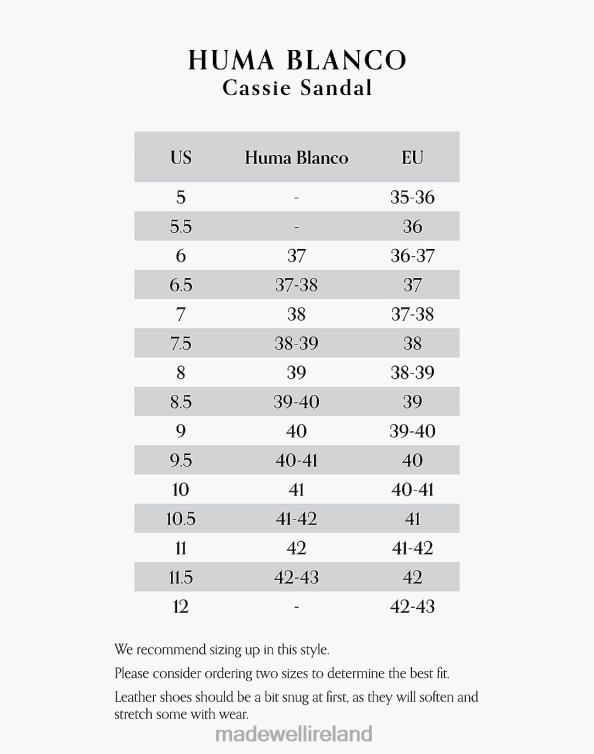 Footwear Bone 6266T1590 Madewell HUMA BLANCO Leather Cassie Sandals Women