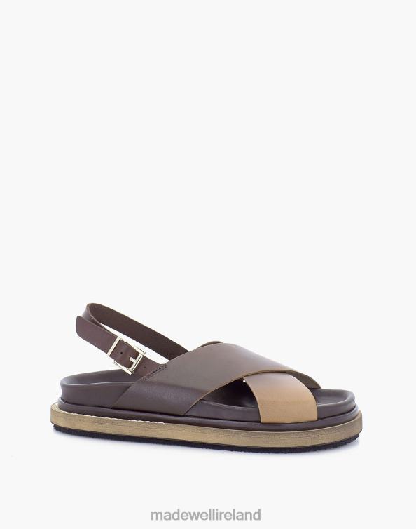 Footwear Brown 6266T2728 Madewell ALOHAS Leather Marshmallow Sandals Women
