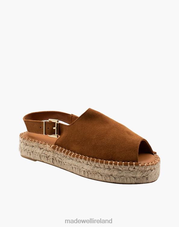 Footwear Camel 6266T2711 Madewell ALOHAS Leather Back-Strap Espadrille Sandals Women