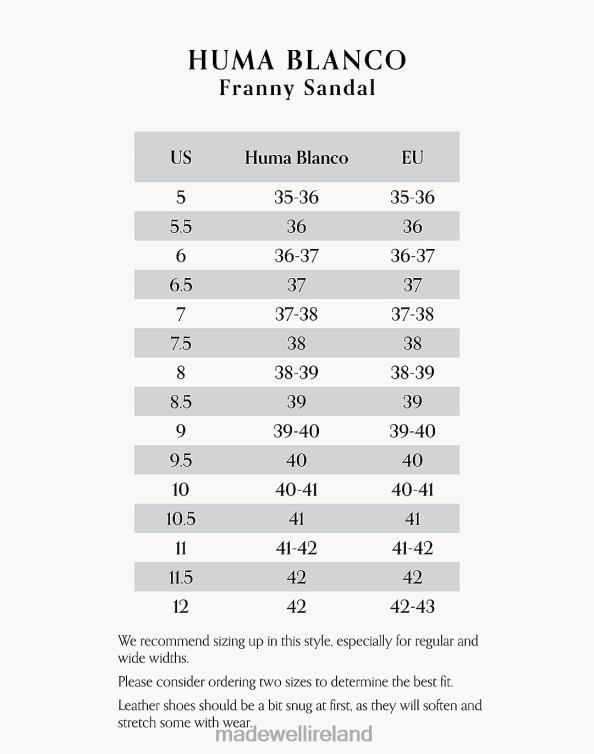 Footwear Coal 6266T1588 Madewell HUMA BLANCO Leather Franny Sandals Women