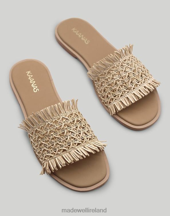 Footwear Coffee 6266T1725 Madewell KAANAS Tortuga Frayed Tiki Slide Women