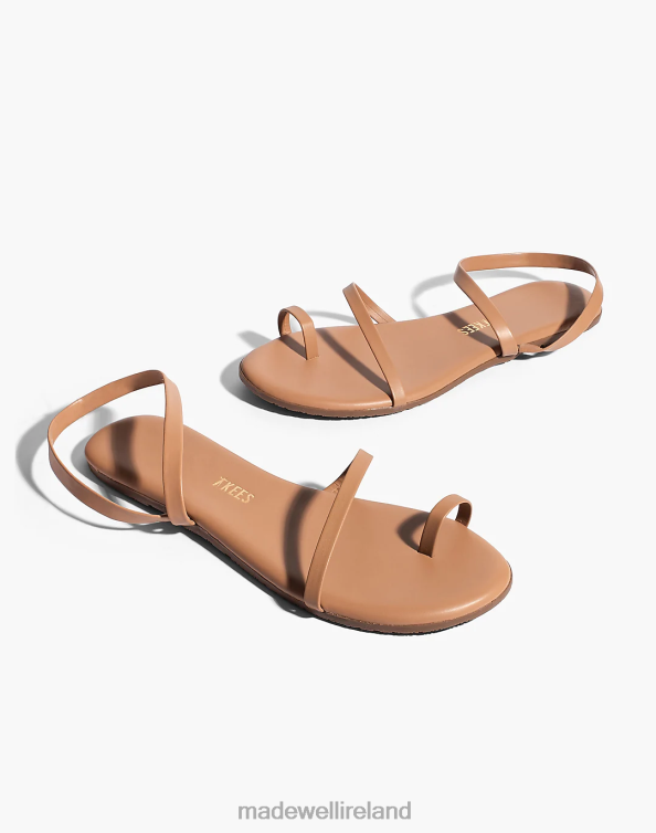 Footwear Dark Nude 6266T1148 Madewell TKEES Mia Napa Leather Sandals Women