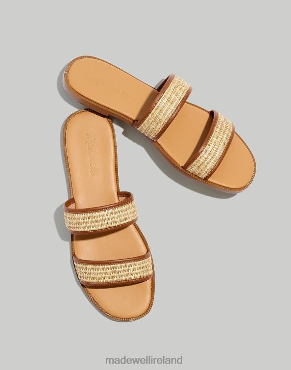 Footwear Desert Dune Multi 6266T2756 Madewell The Teagan Slide Sandal in Straw Women