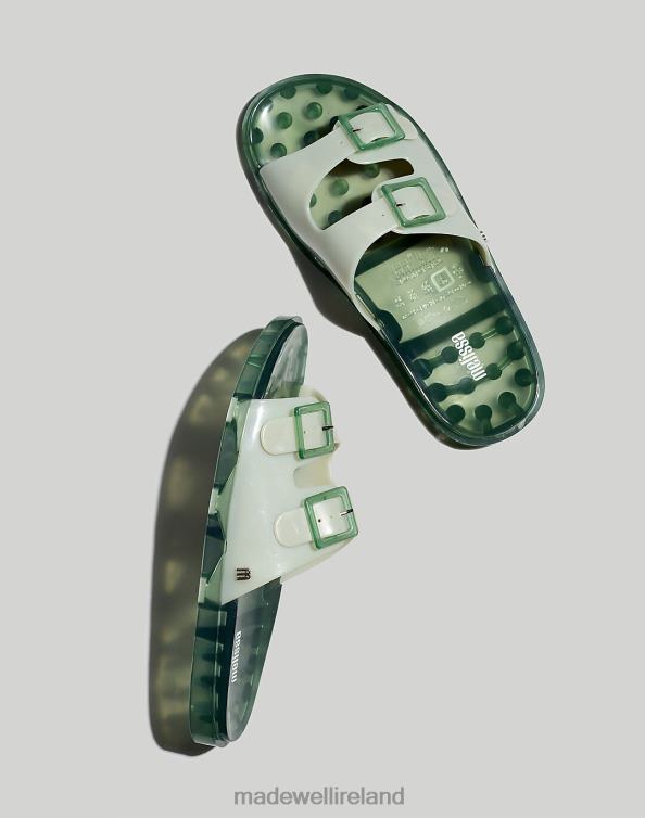 Footwear Green 6266T1908 Madewell Melissa Wide Slide Sandals Women