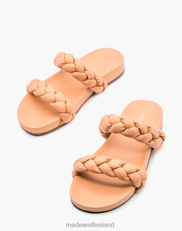Footwear Olive 6266T2731 Madewell KAANAS Coco Chunky Braided Pool Slides Women