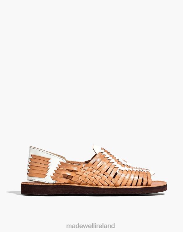 Footwear Tan/White 6266T2719 Madewell Chamula Chichen Open-Toe Huarache Sandals Women
