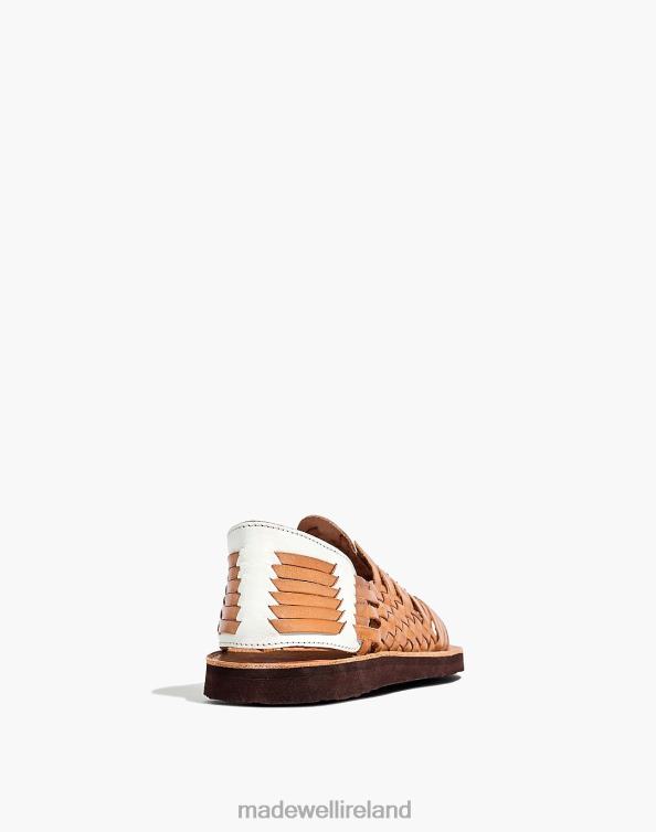 Footwear Tan/White 6266T2719 Madewell Chamula Chichen Open-Toe Huarache Sandals Women