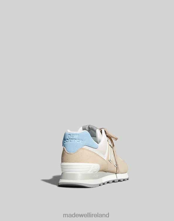 Footwear Brown/Light Blue 6266T2021 Madewell New Balance Suede 574 Sneakers Women